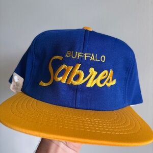 RARE BUFFALO SABRES NHL NWT snapback TED FLETCHER hockey hat